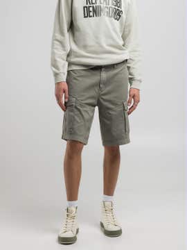CARGO-BERMUDASHORTS AUS BAUMWOLLTWILL