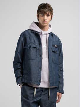 DUNKLE JEANSJACKE