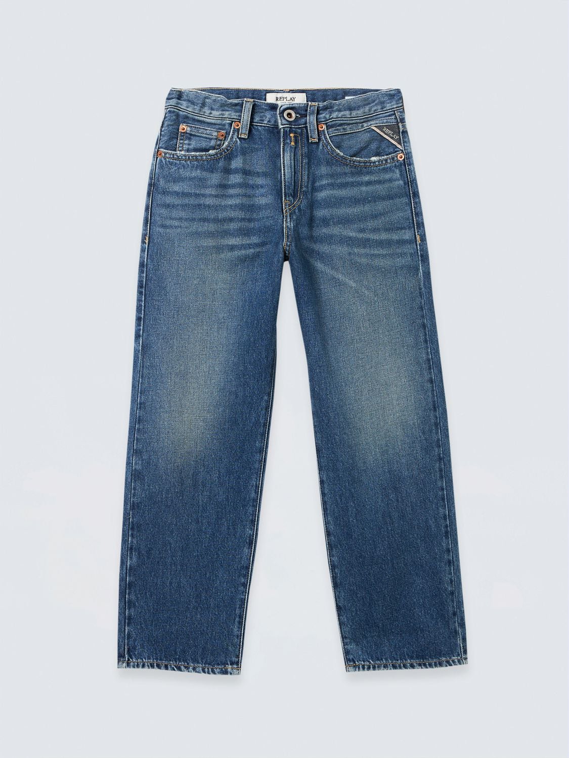REPLAY WIATT RELAXED-FIT JEANS SB91J0.000.762 S12 MEDIUM BLUE 1