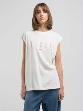 T-SHIRT IM BOY FIT MIT ALOHA-AUFDRUCK