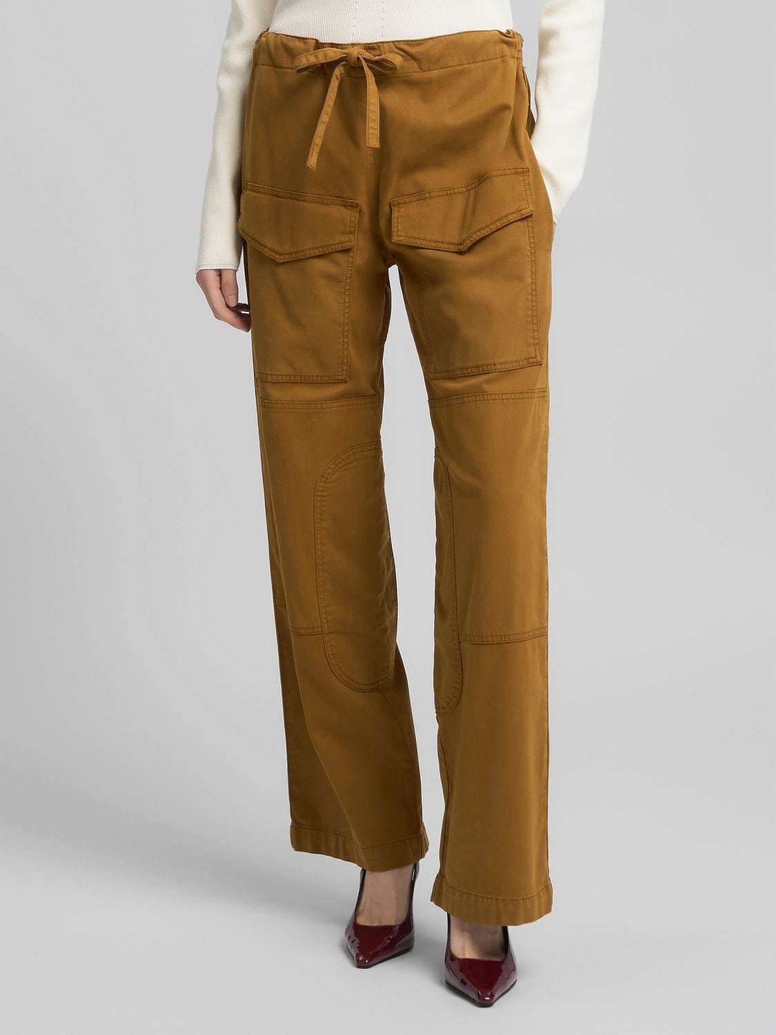 REPLAY TWILL TROUSERS WITH POCKETS W8182 .000.85367G CAMP BRONZE 2