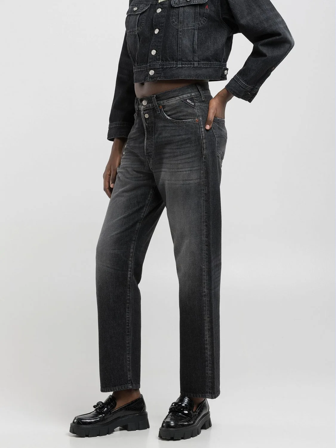 REPLAY STRAIGHT-FIT-JEANS W9ZERO1 W9Z1  .000.804 770 BLACK DELAVÈ 4