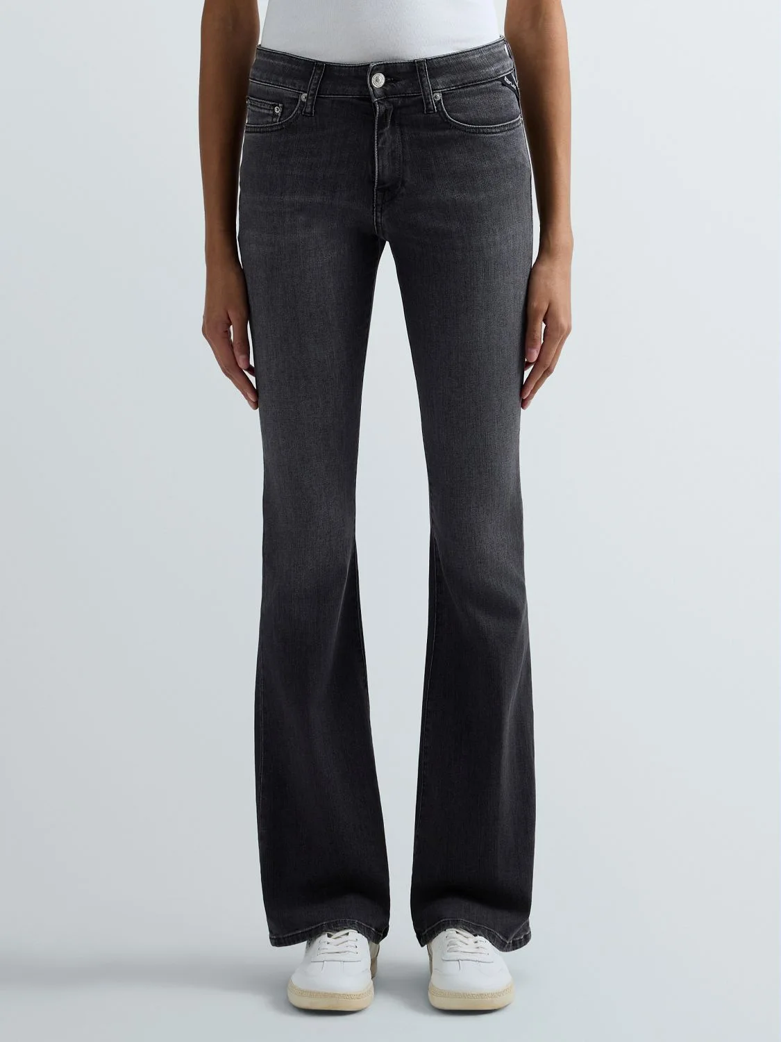 REPLAY JOELLA FLARED BOOTCUT JEANS WA534 .000.51A 19C DARK GREY 2