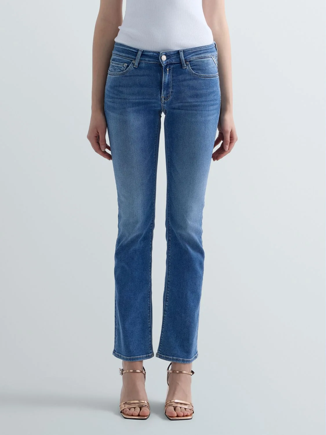 REPLAY BOOTCUT-FIT-JEANS NEW LUZ WLH689.000.805 927 MEDIUM BLUE 2