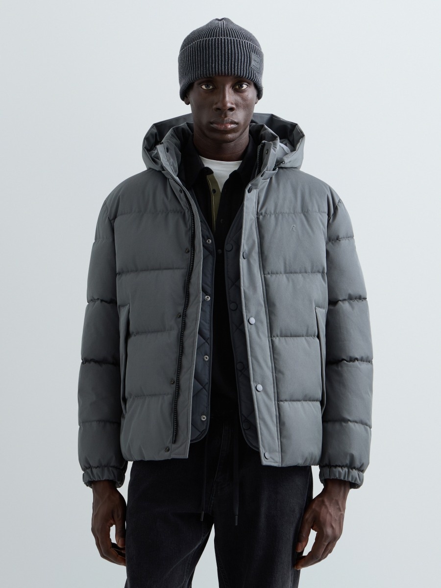 REPLAY PADDED AND QUILTED JACKET M000C .000.00QKY ANTHRACITE 2