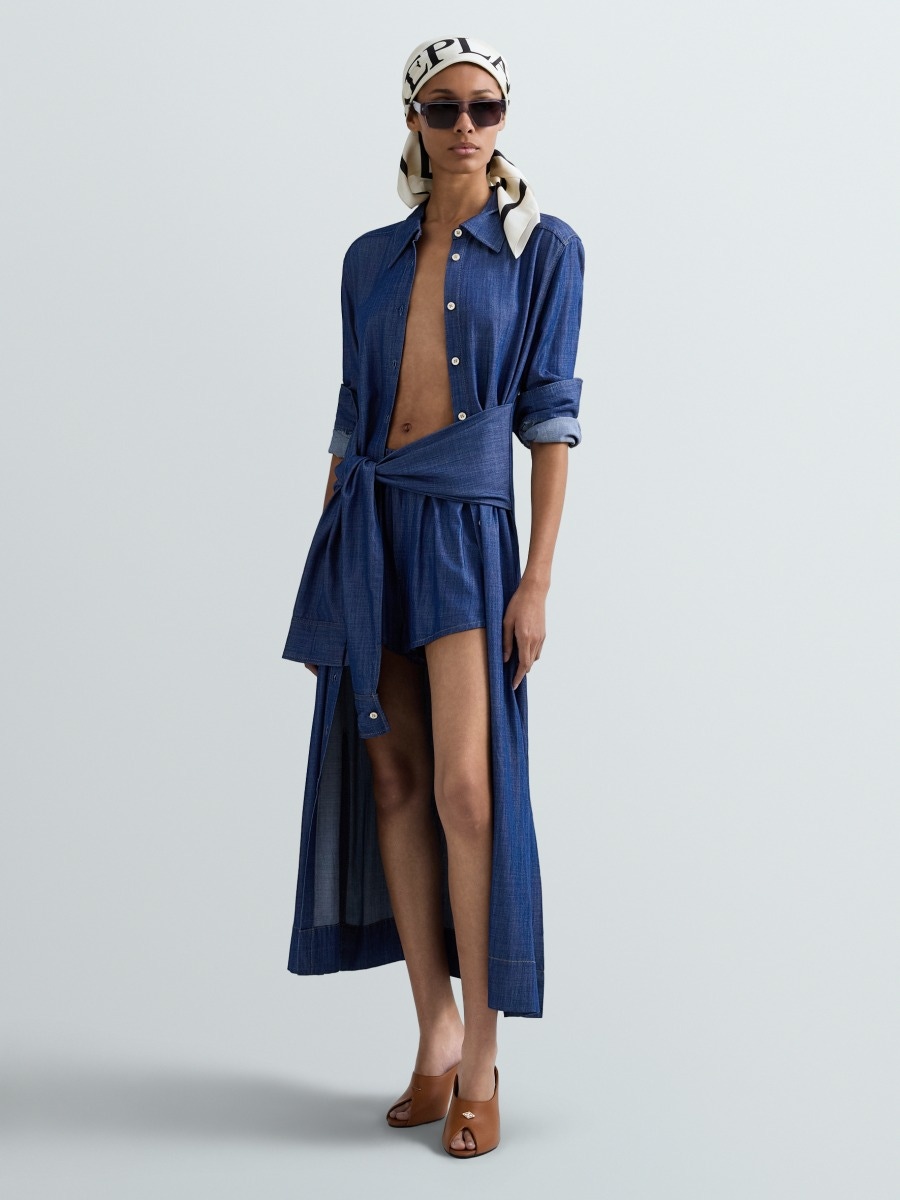 LANGES BLUSENKLEID AUS DENIM