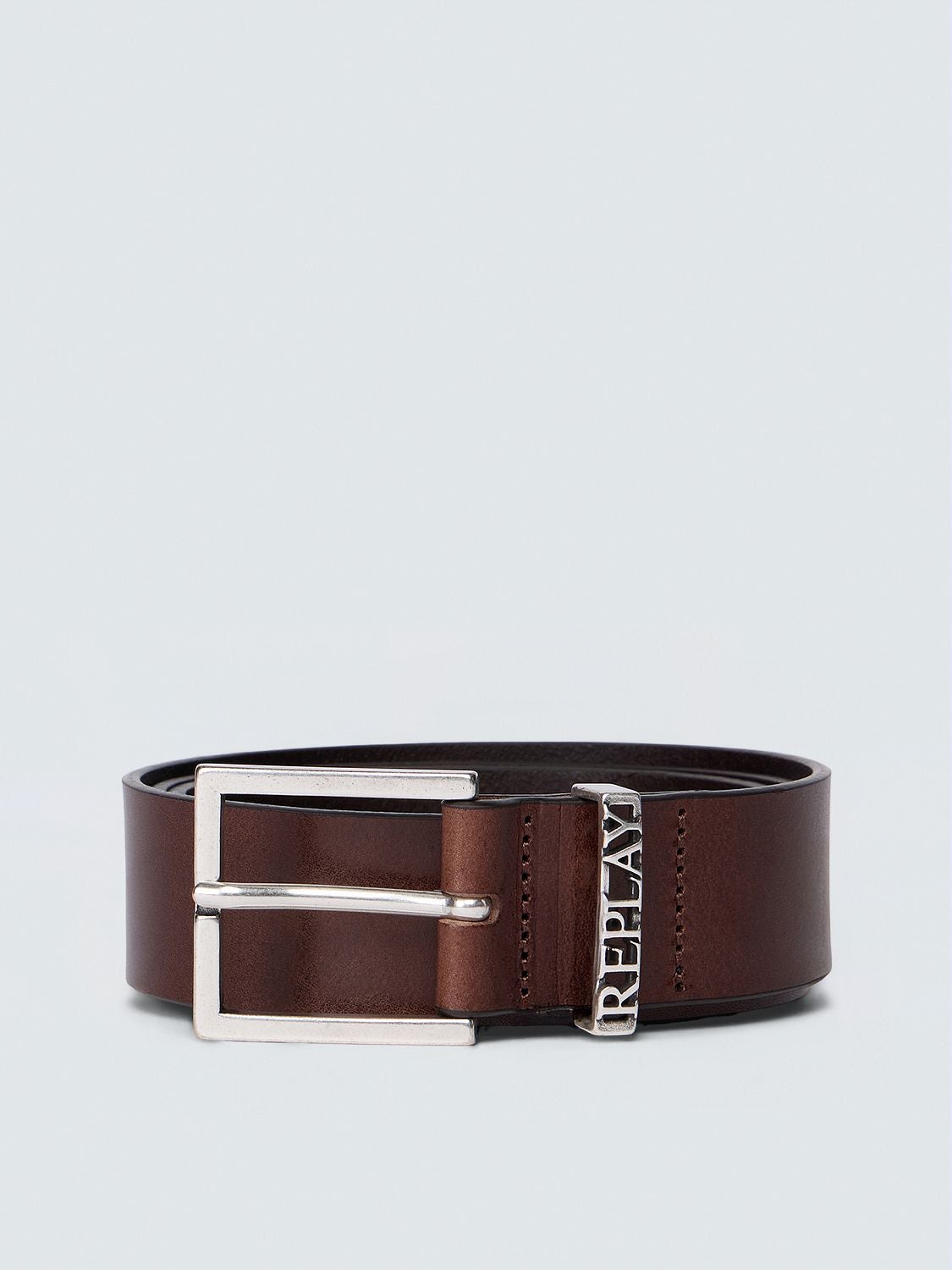 REPLAY BELT WITH LOGO BELT LOOP AM2710.000.A1204C BLACK COFFEE 1