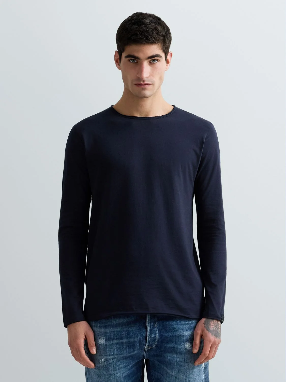 REPLAY LONG-SLEEVED T-SHIRT M3592A.000.2660 NIGHT BLUE... 2