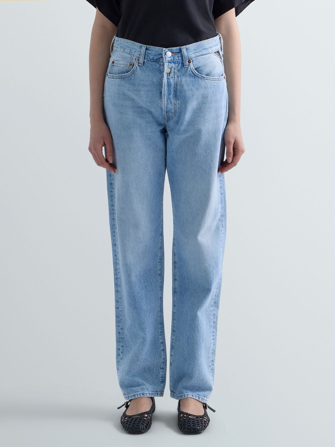 REPLAY W9ZERO1 STRAIGHT-FIT JEANS W9Z1  .000.800 727 SUPER LIGHT BLUE 2