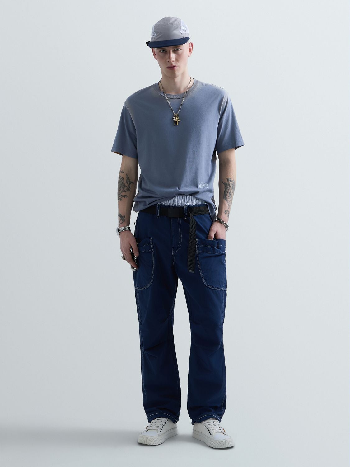 REPLAY KU6049.000.D23608S-TShirt KU6049.000.D23608S LAKE BLUE 1