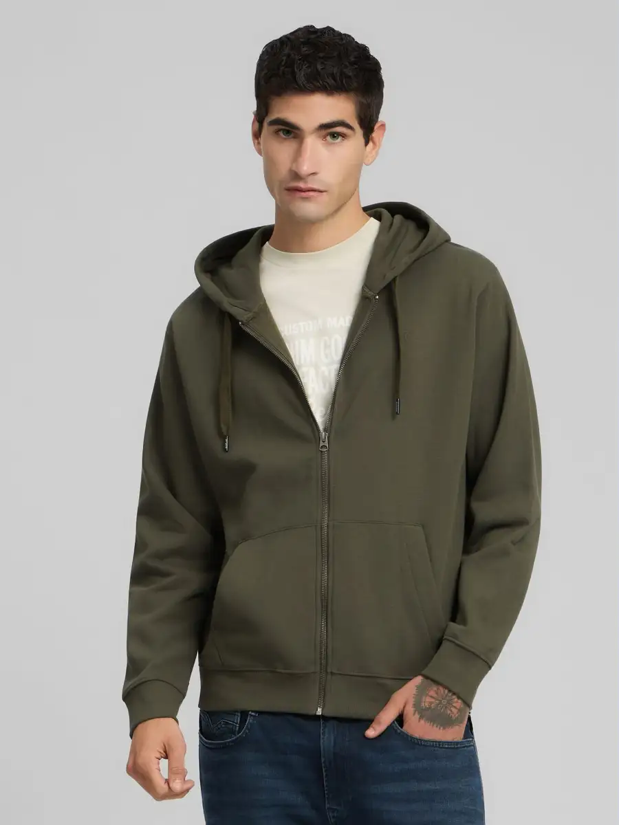 REPLAY FULL-ZIP HOODY M3105 .000.23832 MUD GREEN 2 REPLAY FULL-ZIP HOODY M3105 .000.23832 MUD GREEN 2