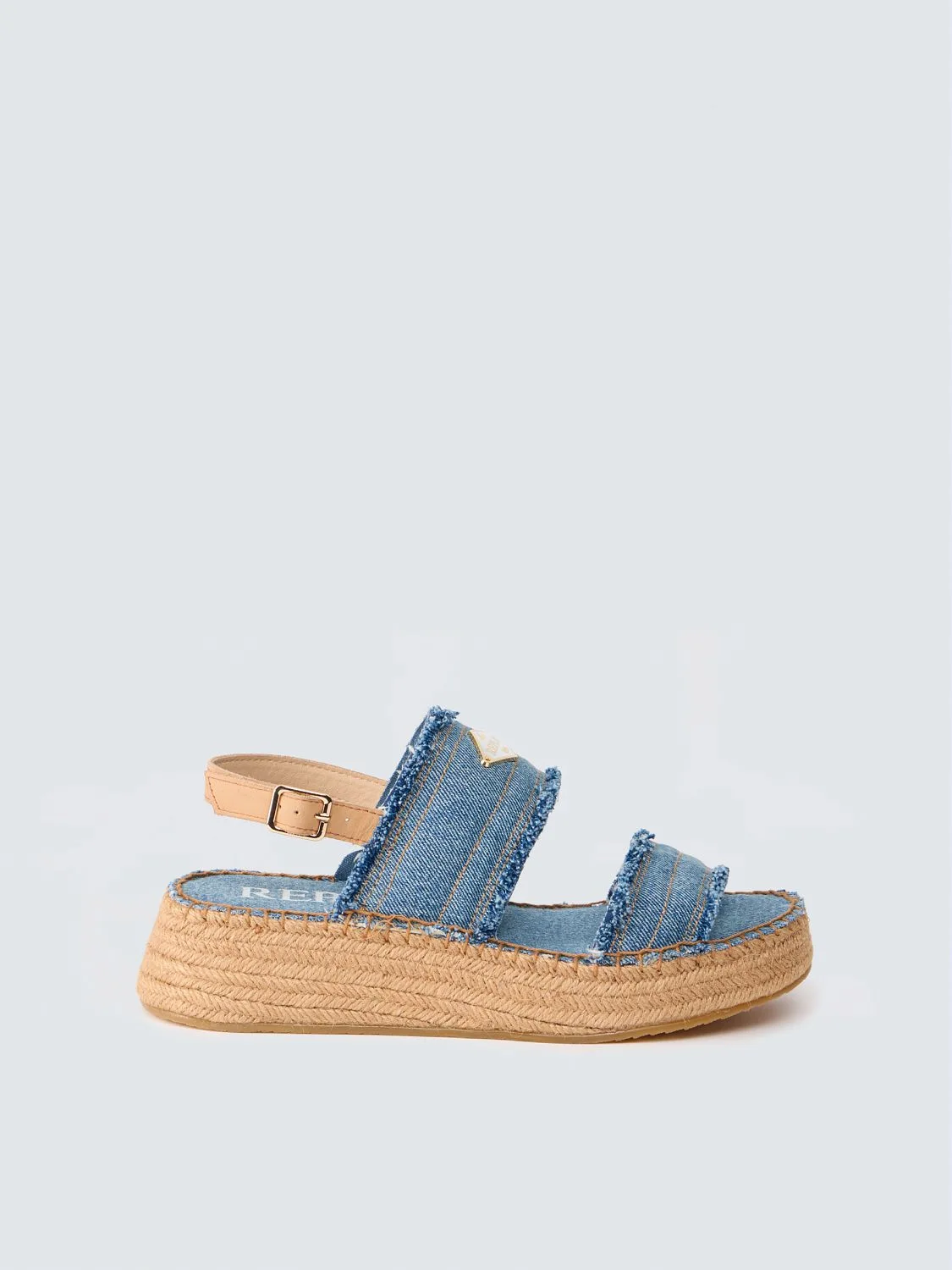 REPLAY PLATEAU-SANDALEN REGINA DENIM GWF6T .000.C0004T DENIM 1