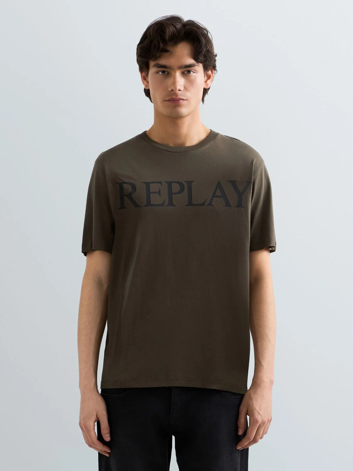 JERSEY-T-SHIRT MIT LOGOPRINT