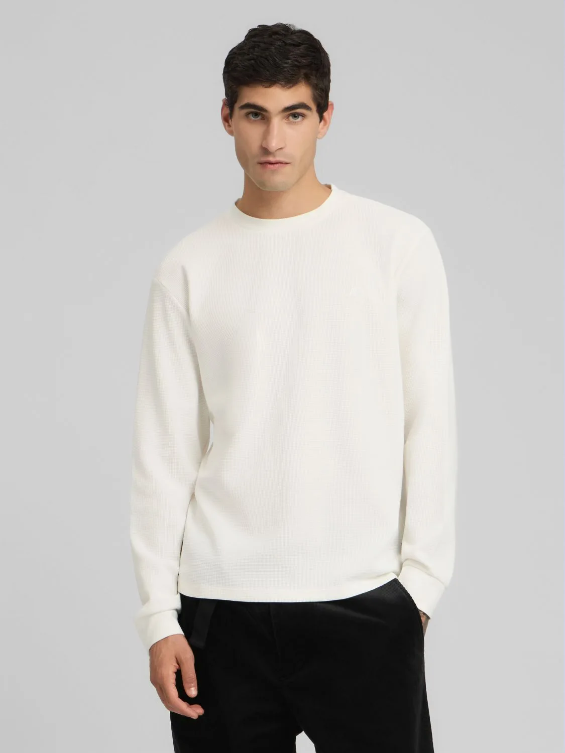 REPLAY LANGÄRMELIGES T-SHIRT IM REGULAR FIT M3101 .000.85204 NATURAL WHITE 2