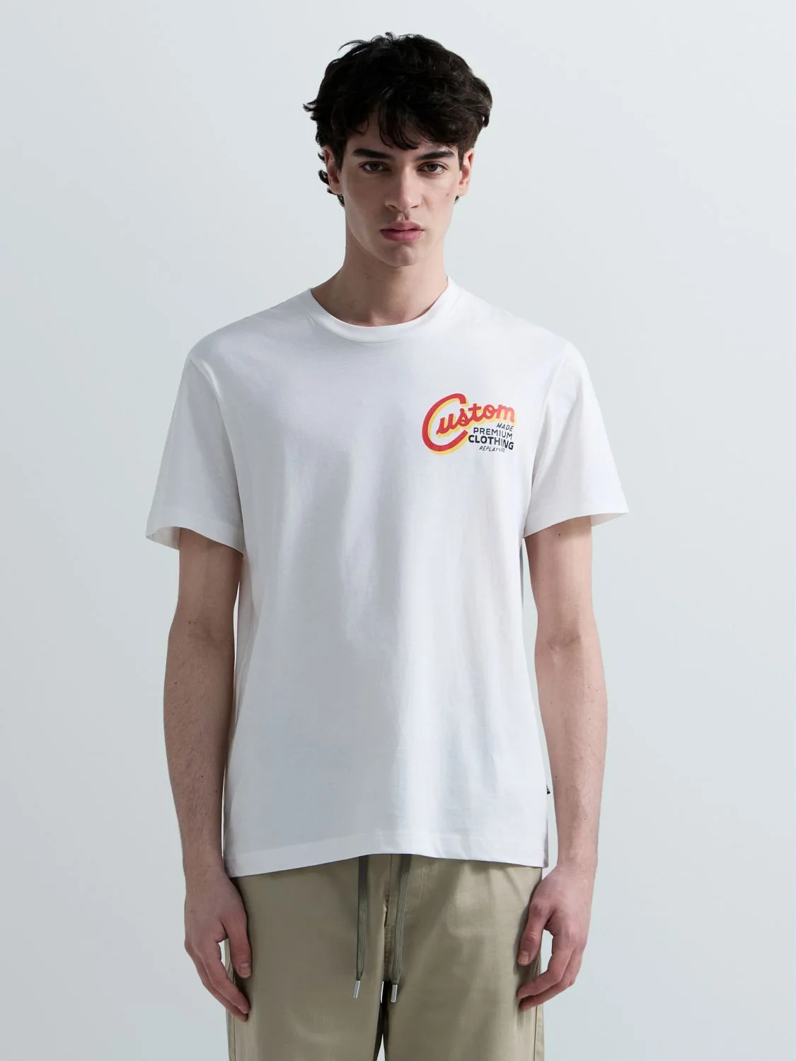 JERSEY-T-SHIRT MIT MINI-VINTAGE-PRINT