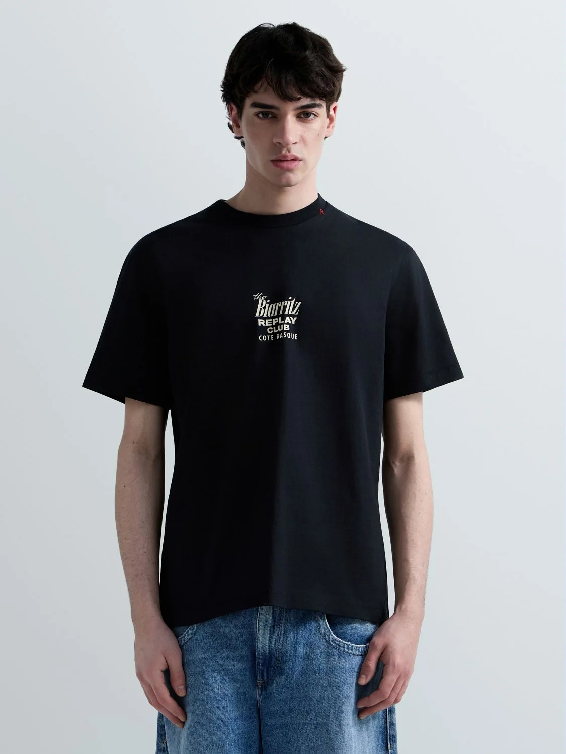 BAUMWOLL-T-SHIRT MIT COCKTAIL-PRINT