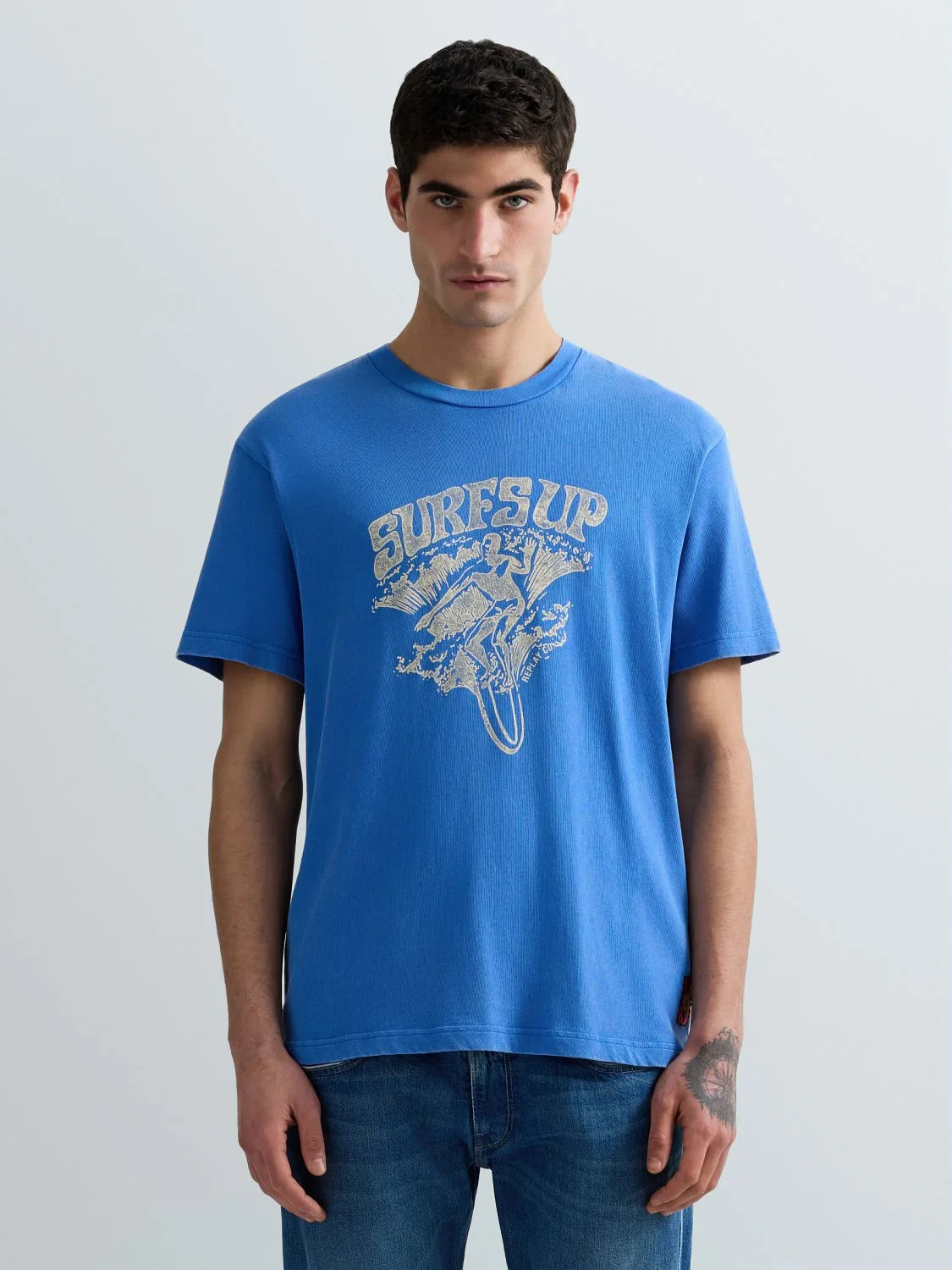 JERSEY-T-SHIRT MIT SURF-PRINT