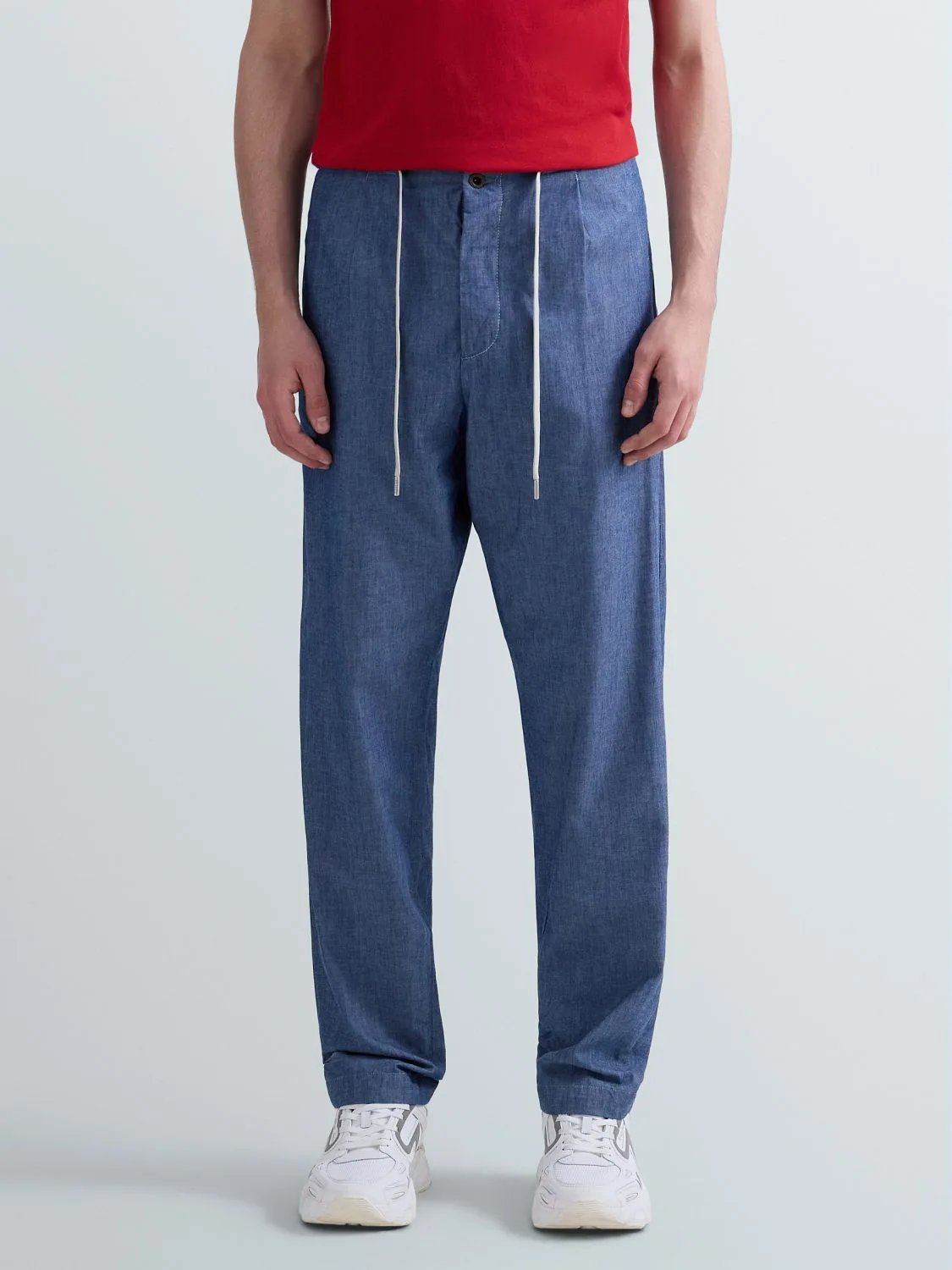 REPLAY TAPERED-FIT CHAMBRAY JEANS M9044 .000.248 07A MEDIUM BLUE 2