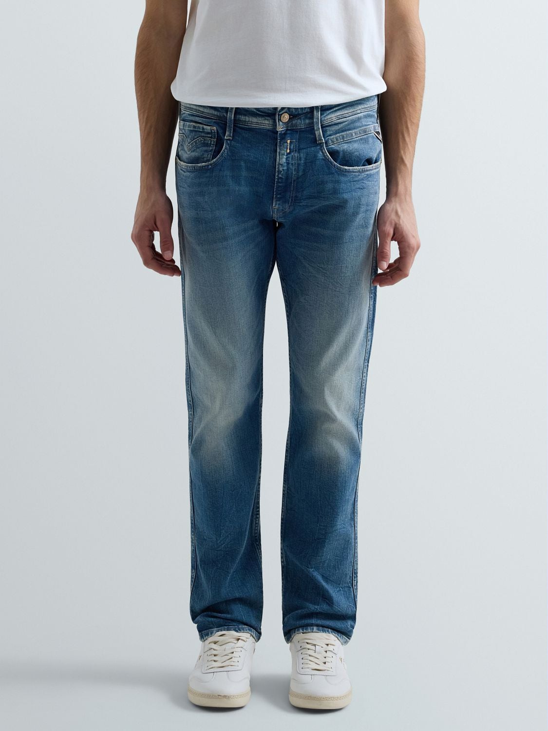 REPLAY SLIM-FIT-JEANS ANBASS M914Y .000.573 104 MEDIUM BLUE 2
