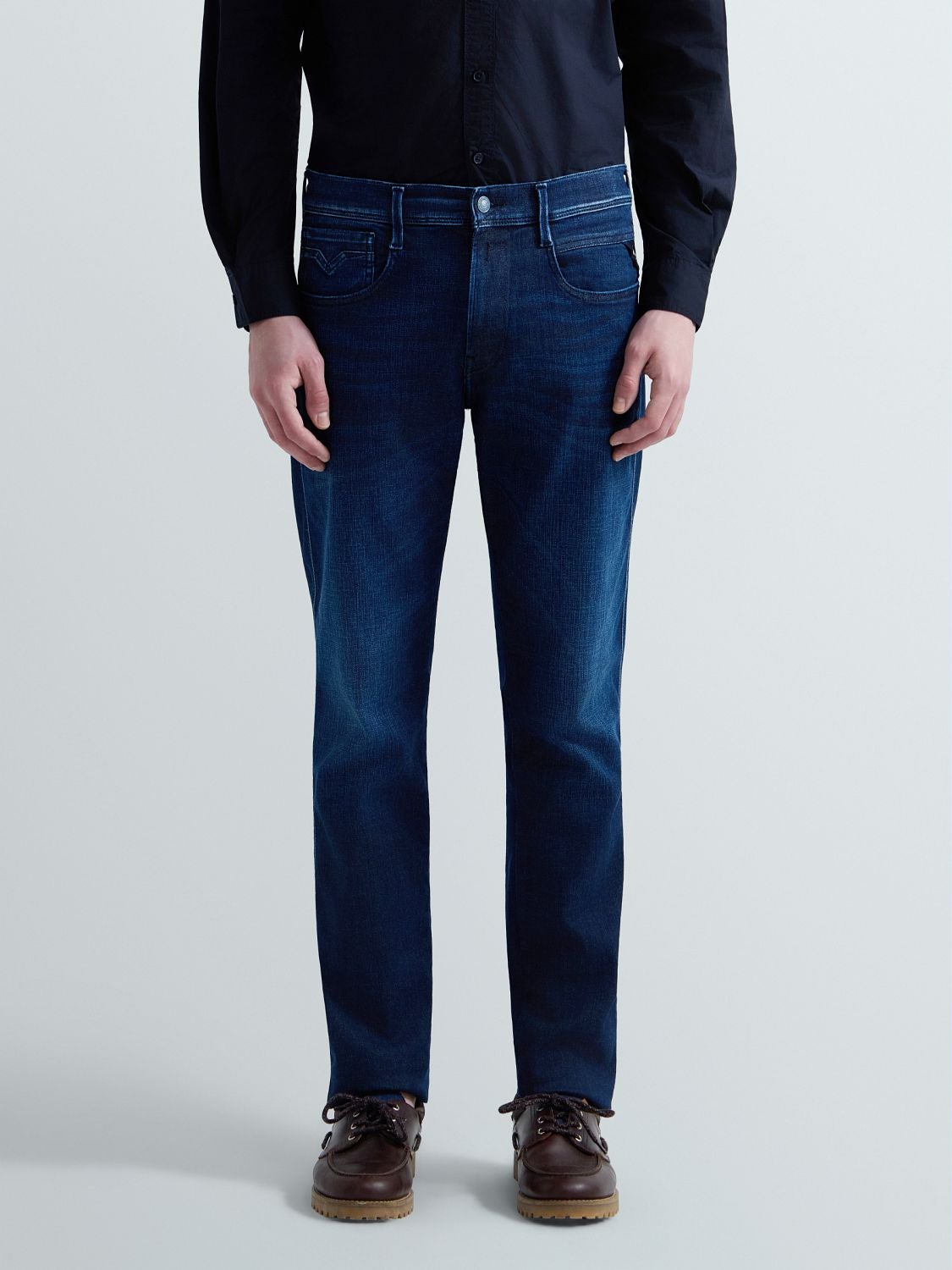 REPLAY ANBASS SLIM-FIT JEANS M914Y .000.661 120 DARK BLUE 2