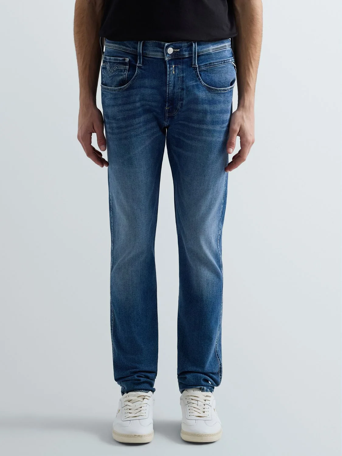 REPLAY SLIM-FIT-JEANS ANBASS M914Y .000.661 990 MEDIUM BLUE 2