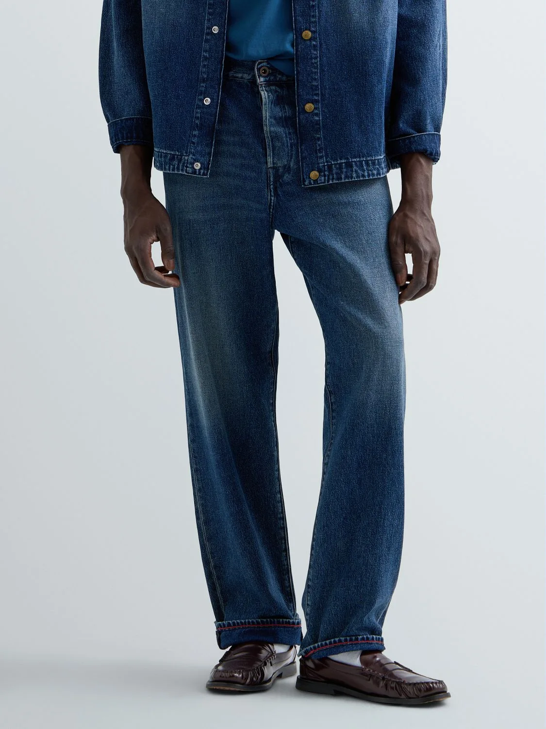 REPLAY BWAII RELAXED-FIT JEANS M1040 .00R.128 24A MEDIUM BLUE 2