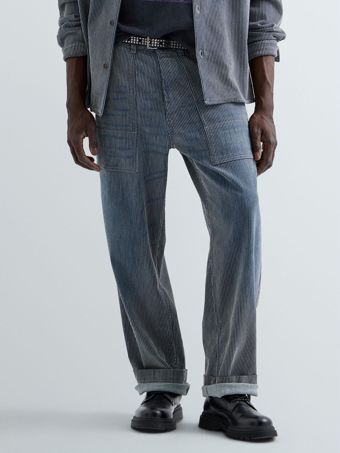 REPLAY BRYEN REGULAR-FIT JEANS M9020 .000.131 26D INDIGO/ECRU STRIPED 2