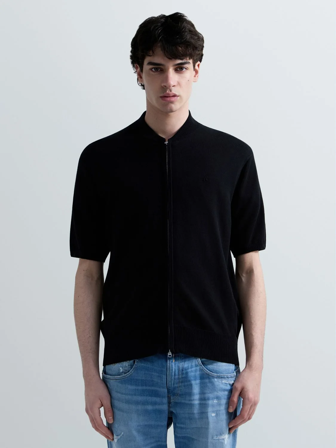 PULLOVER AUS BAUMWOLLE MIT REISSVERSCHLUSS
