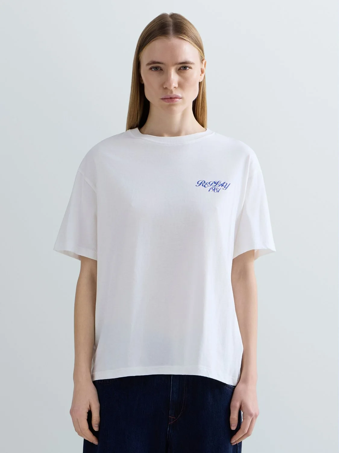 JERSEY-T-SHIRT MIT FLORALEM PRINT
