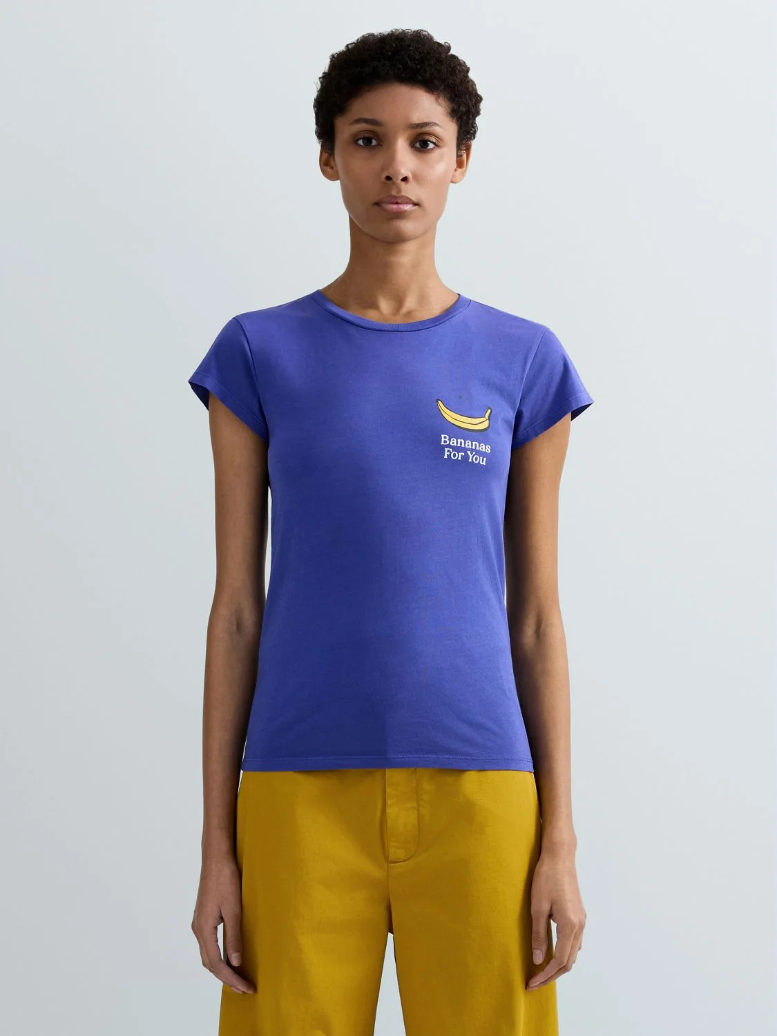 T-SHIRT AUS JERSEY MIT PRINT