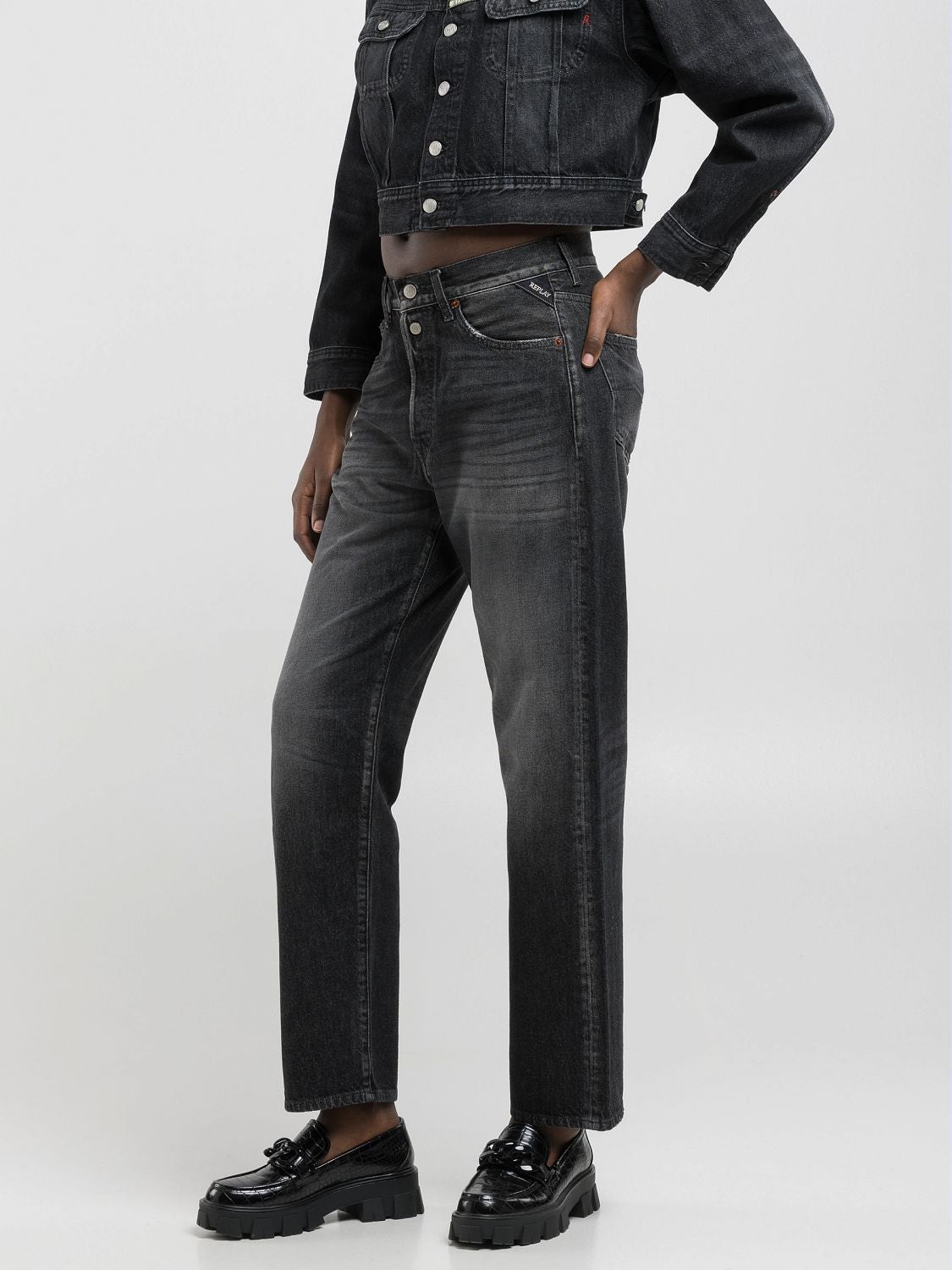 REPLAY STRAIGHT-FIT-JEANS W9ZERO1 W9Z1  .000.804 770 BLACK DELAVÈ 4