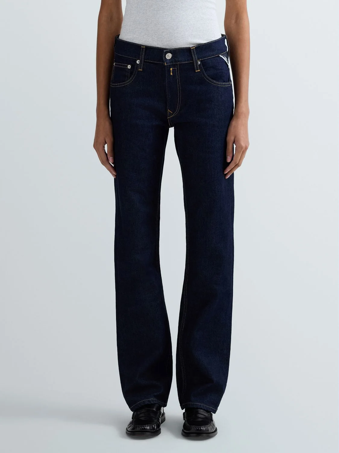 REPLAY AKEME STRAIGHT-FIT JEANS WA533 .000.873 07 DARK BLUE 2