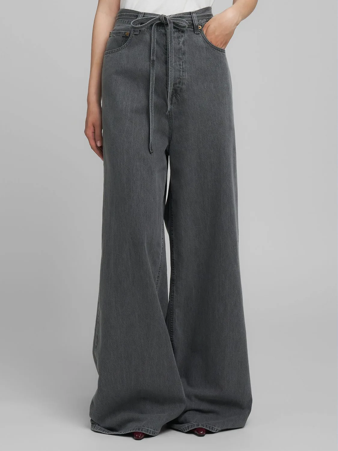 REPLAY MARGOTT BAGGY-FIT JEANS WA535D.000.938 933 DARK GREY 2