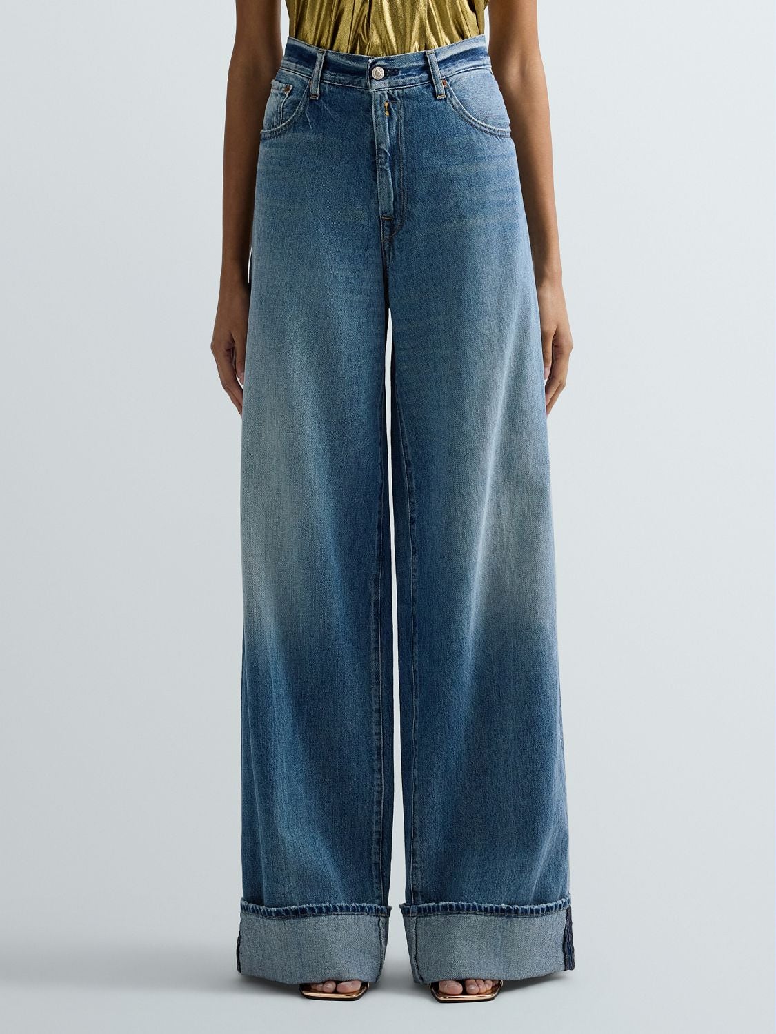 REPLAY NALAJA WIDE-LEG JEANS WA541G.000.800 177 MEDIUM BLUE 2