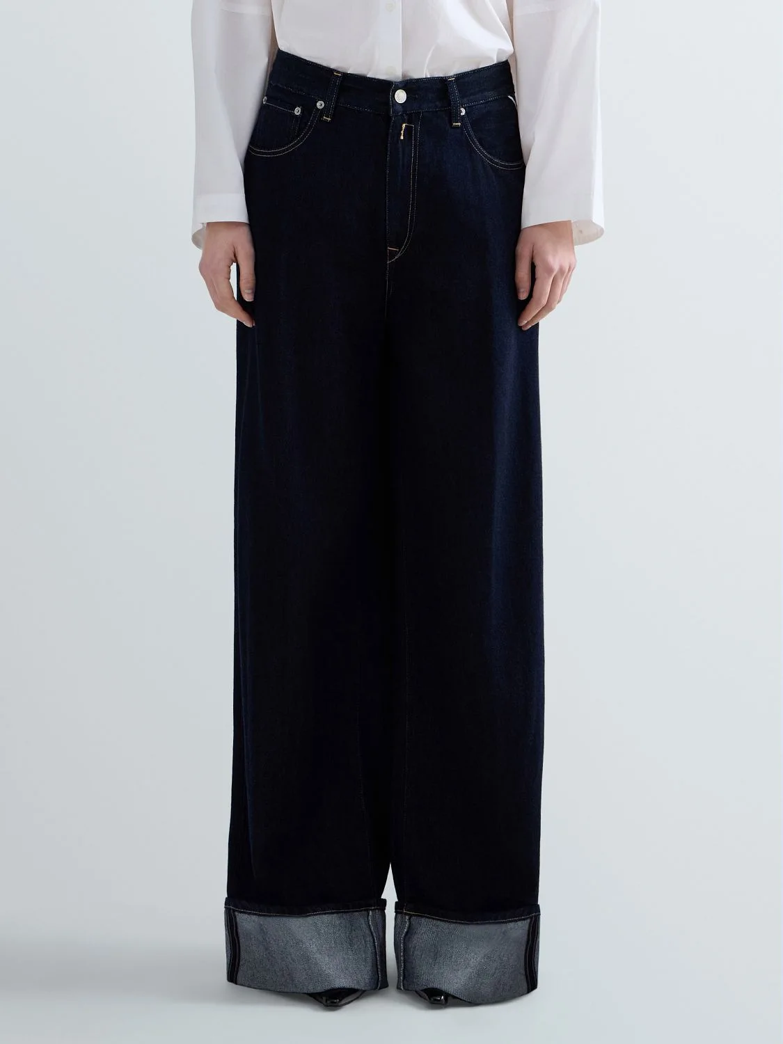 REPLAY NALAJA WIDE-LEG JEANS WA541 .000.940 07 DARK BLUE 2