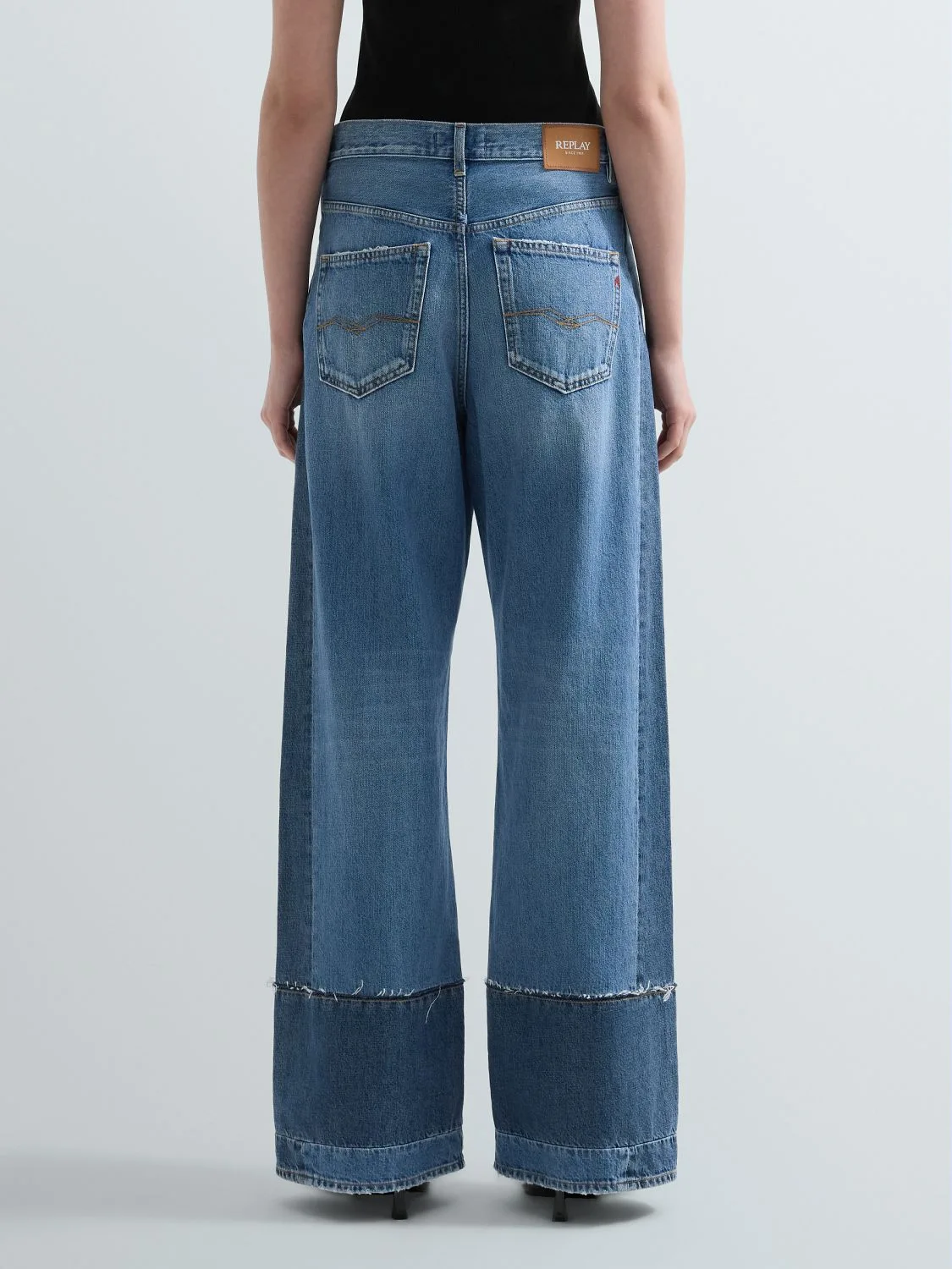 Jeans mit weitem bein idalya Medium blue | Replay Jeans