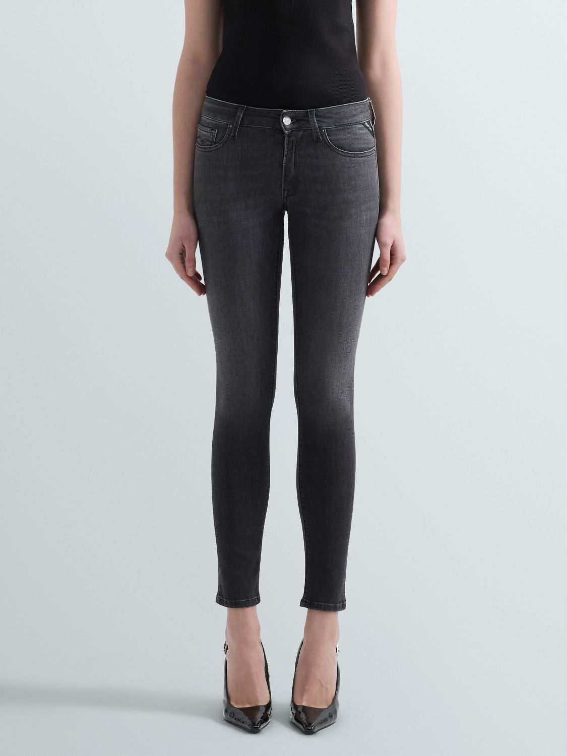 REPLAY NEW LUZ SKINNY-FIT JEANS WH689 .000.51A 111 DARK GREY 2