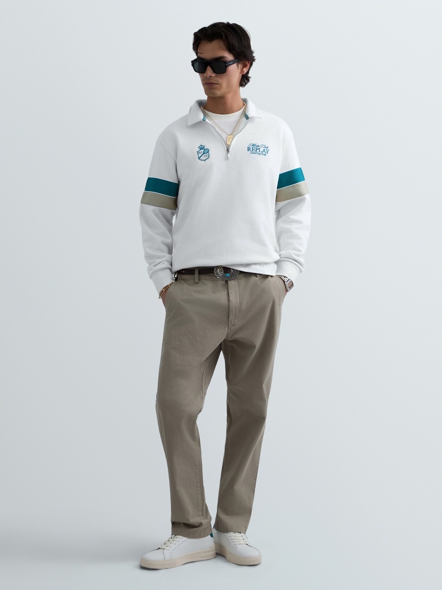SWEATSHIRT MIT KONTRASTSTREIFEN MONTE CARLO COUNTRY CLUB COLLECTION
