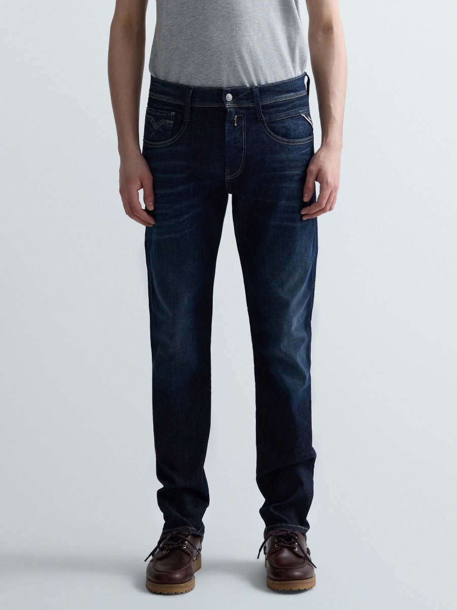 REPLAY SLIM-FIT-JEANS ANBASS M914Y .000.661 730 DARK BLUE 2