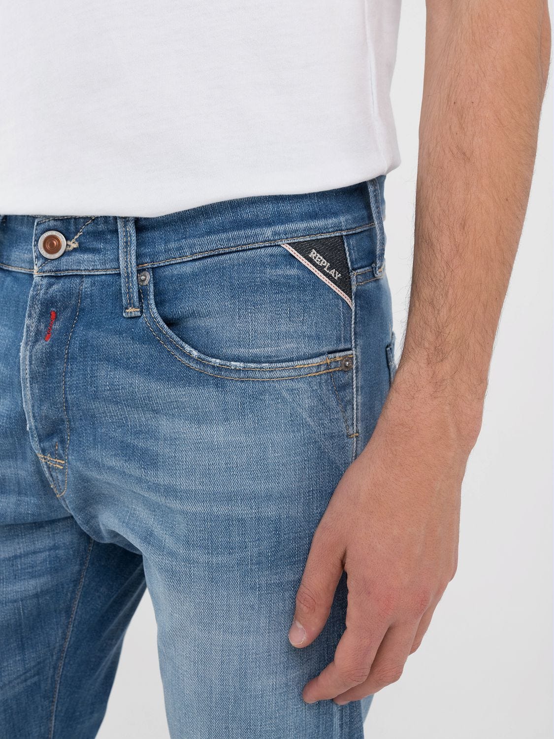 Waitom regular-fit jeans Medium blue | Replay Jeans