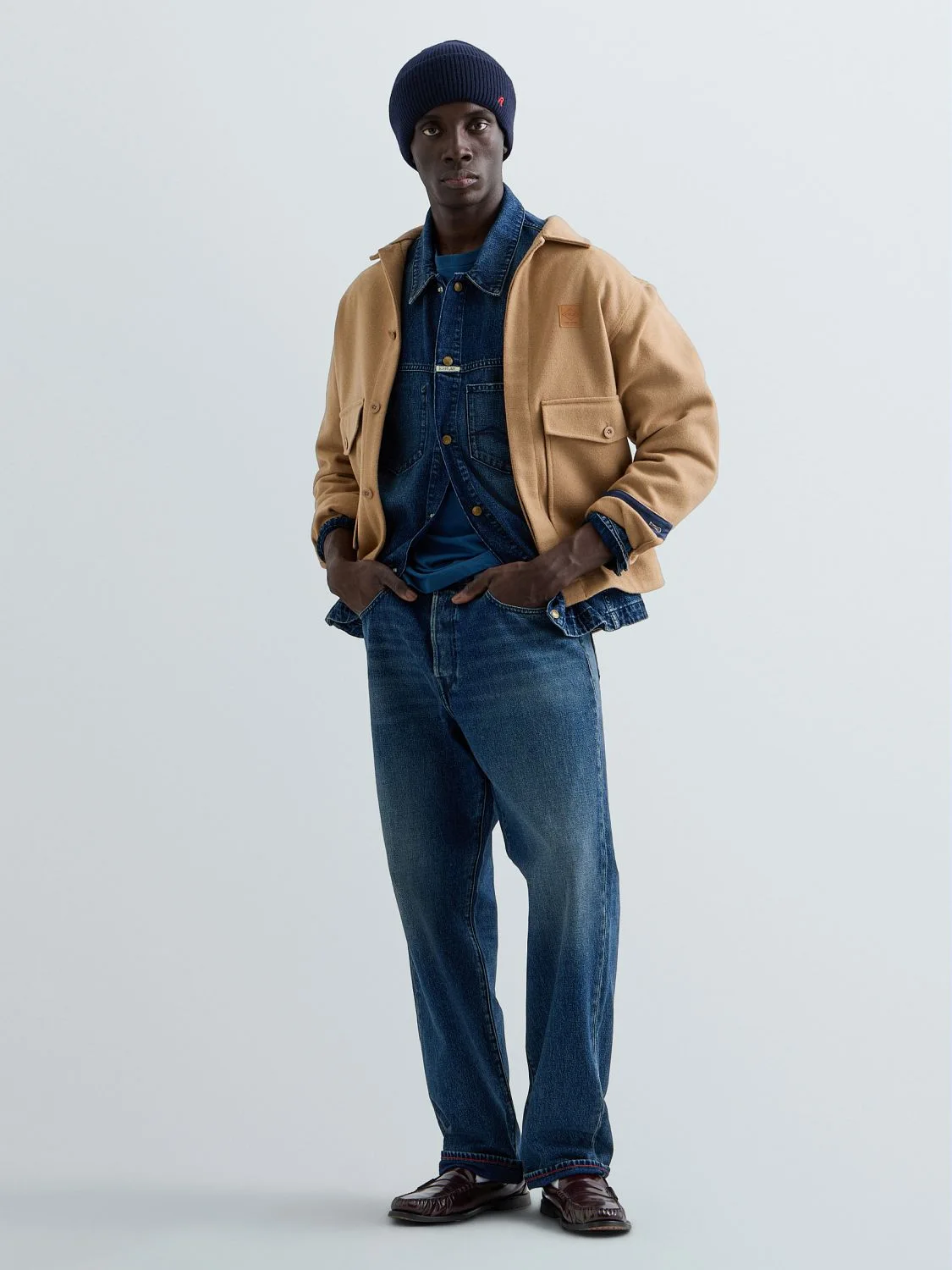 Denim jacket with breast pocket Medium blue | Replay Jeans