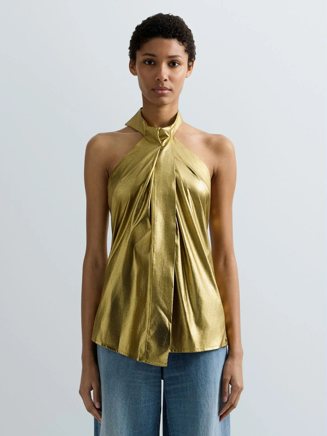 REPLAY ASYMMETRICAL LAMINATED TOP W2375 .000.85492 GOLD 2