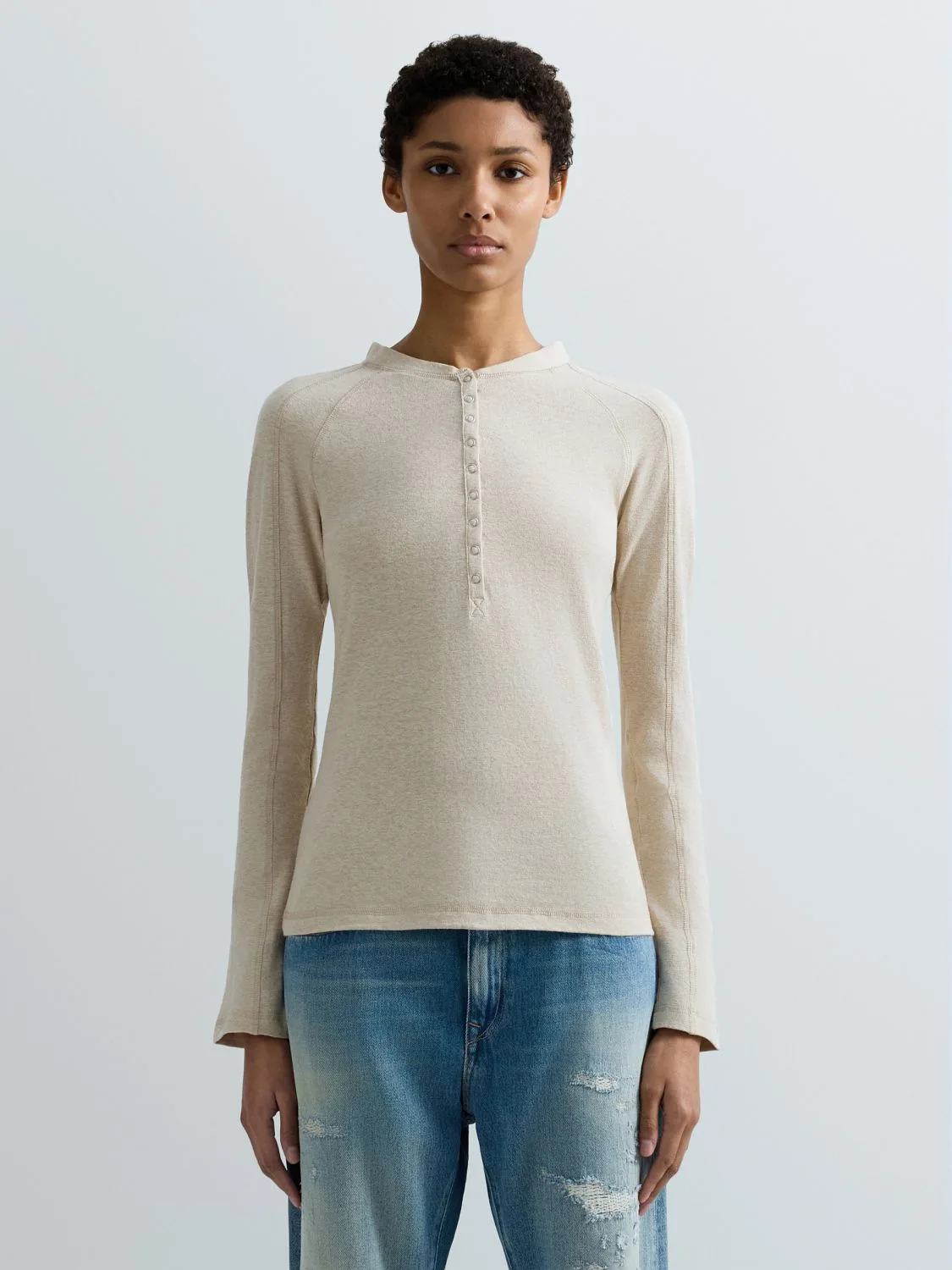 REPLAY SLIM-FIT SLUB JERSEY T-SHIRT W3494 .000.24004 SAND 2