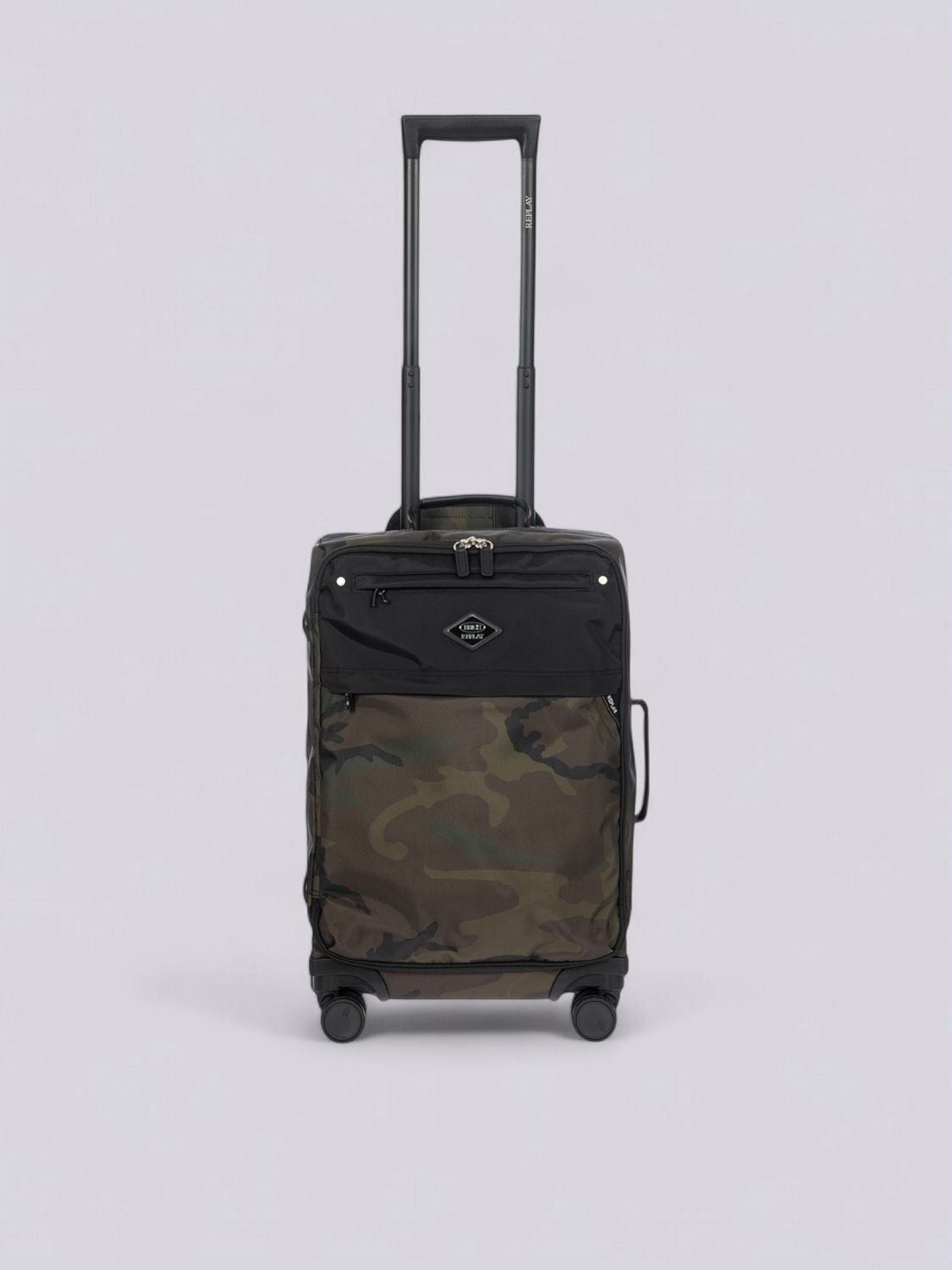 REPLAY Bric's Replay Cabin Trolley in Recycled Fabric CUC58 .000.Q58117 GREEN CAMOU 1