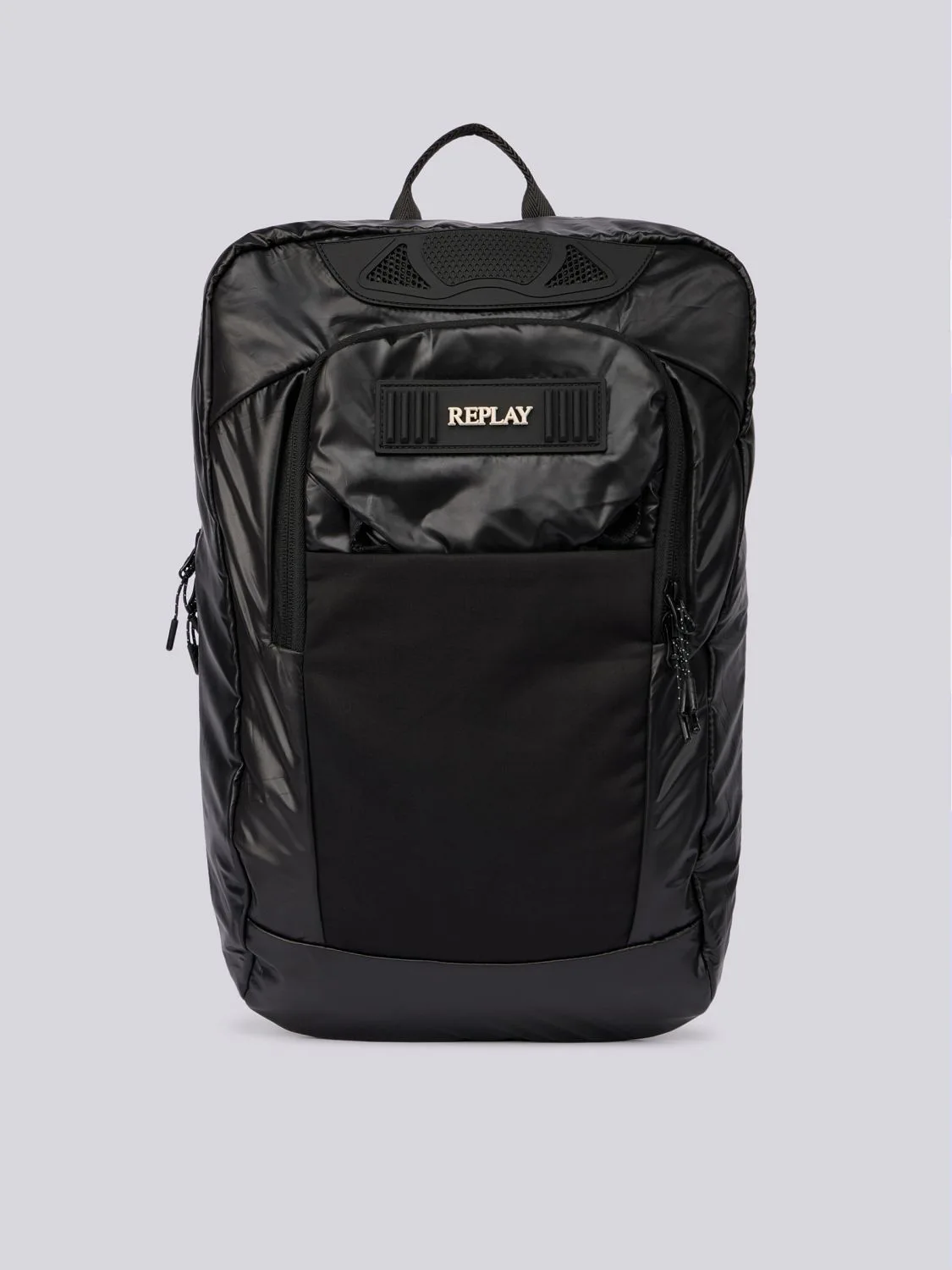 Mochila efecto brillante Black Replay Jeans