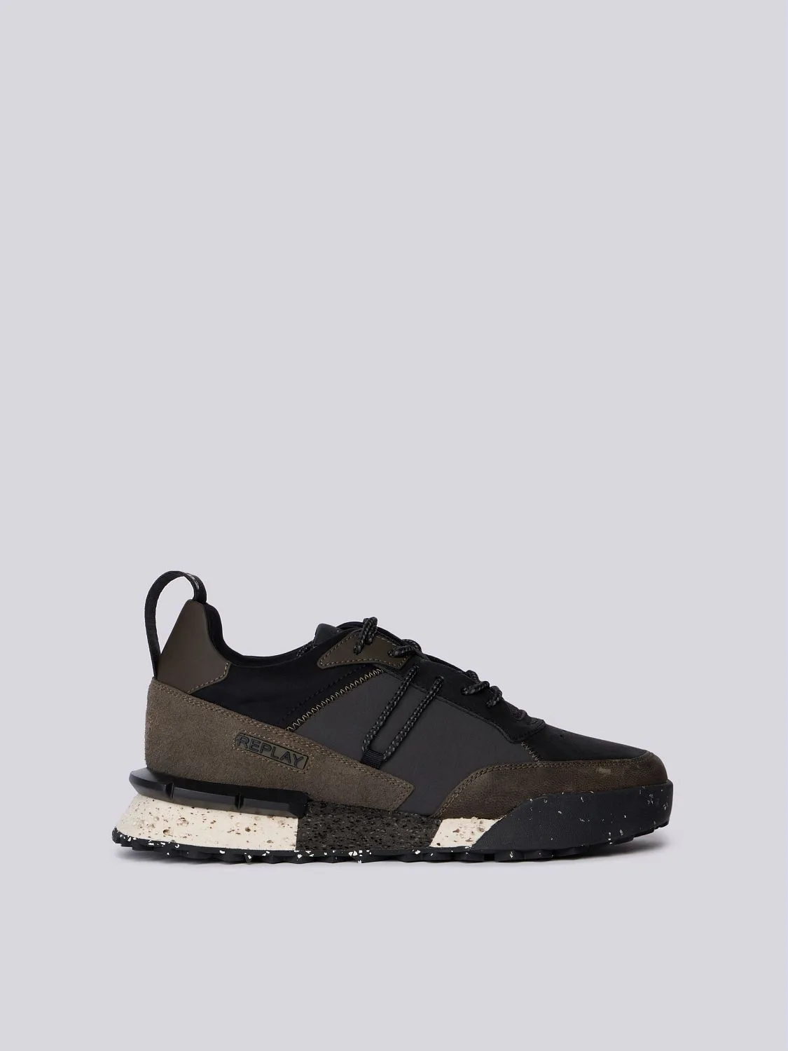 REPLAY FIELD MELT 25 SNEAKERS GMS1P .000.C0064L BLACK DK GREY 1