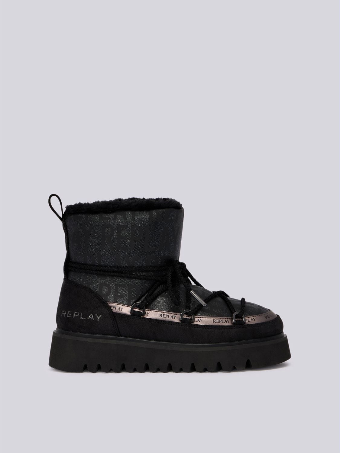 REPLAY MELROSE SNOW ALL ANKLE BOOTS GWF2H .000.C0020S BLACK 1
