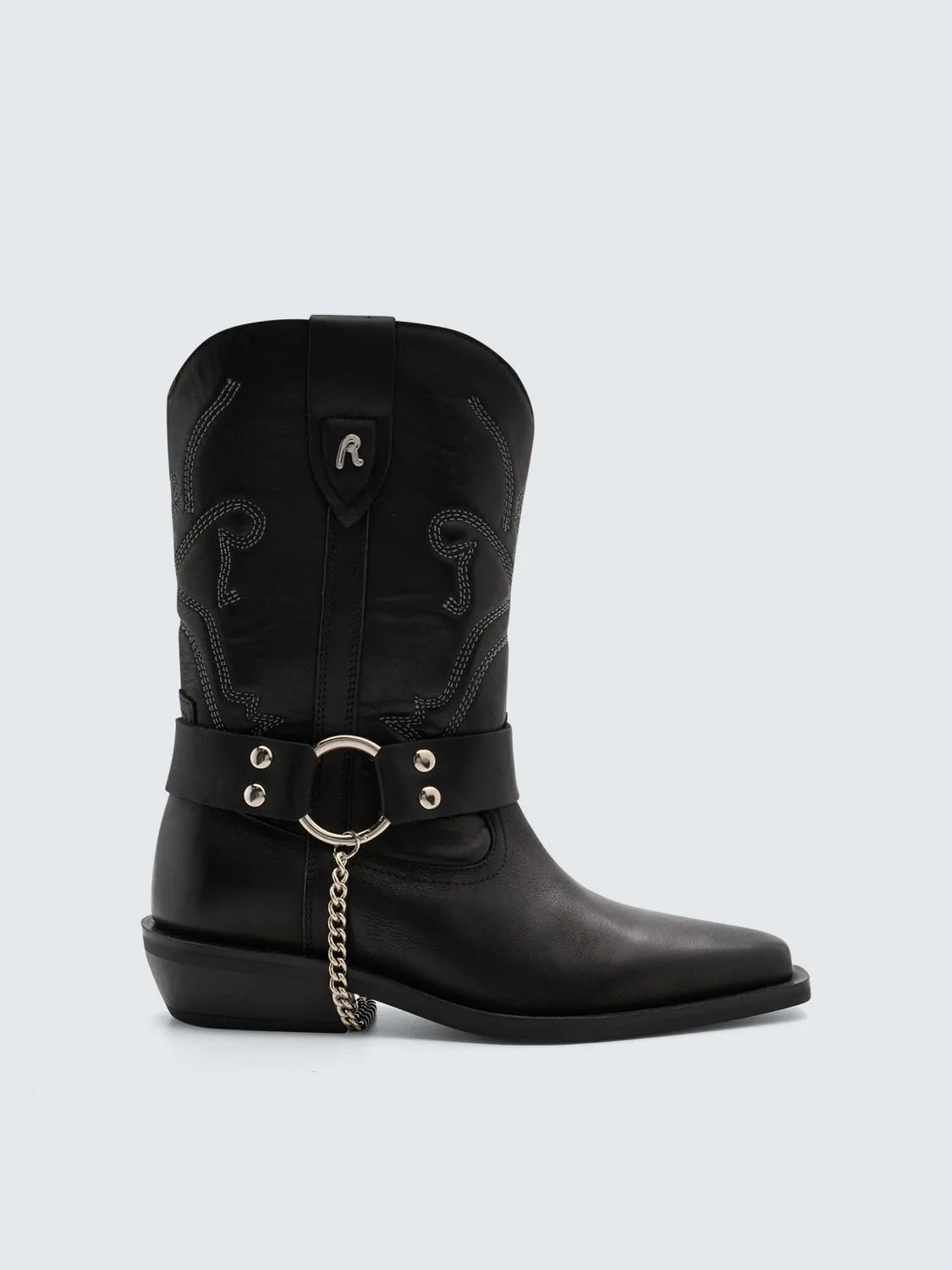 REPLAY BOTAS TEJANAS CON CADENA VIOLET BOOT&nbsp;H GWN99 .000.C0204L BLACK 1