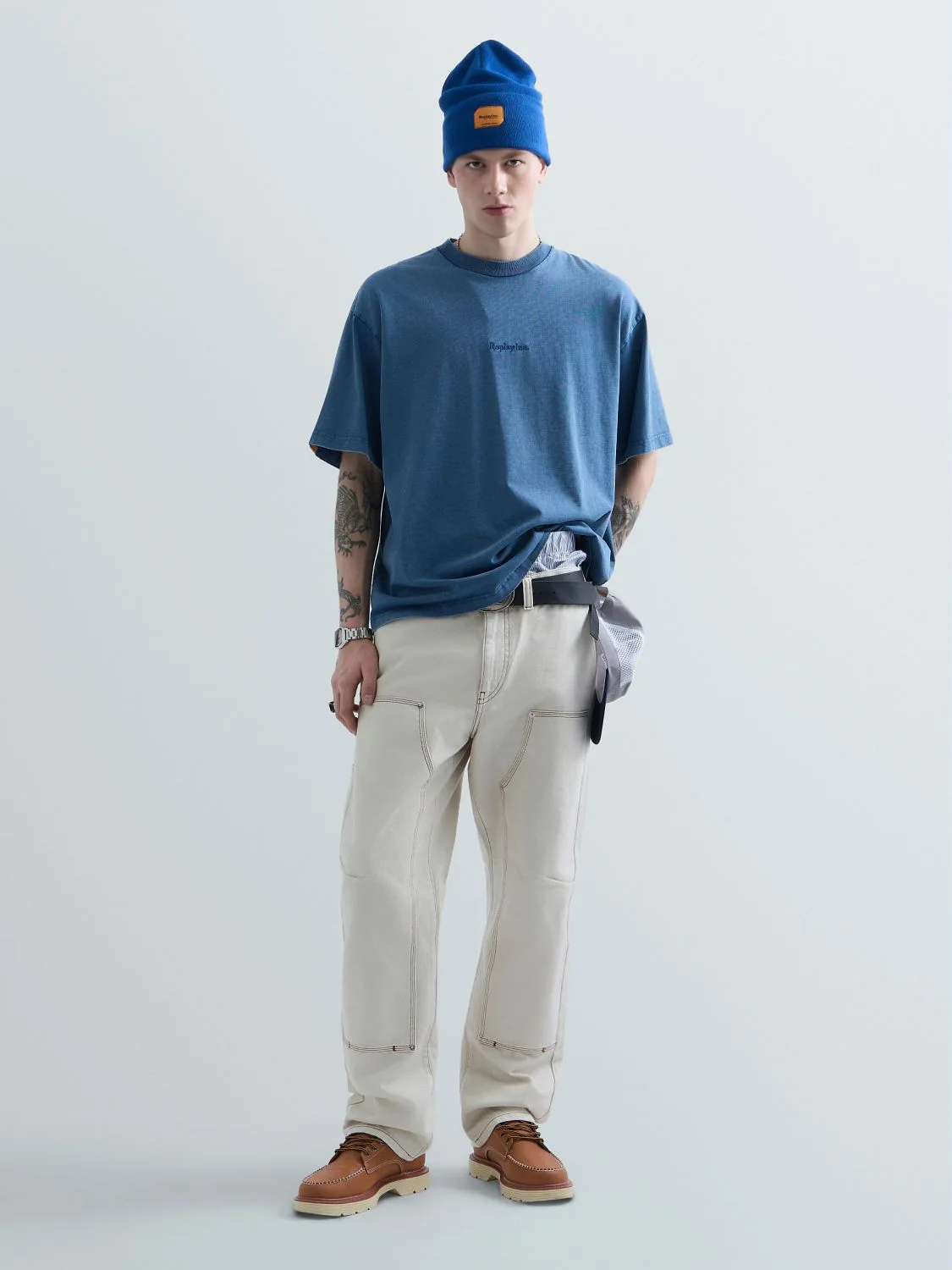 REPLAY KU6003.000.D23846N-TShirt KU6003.000.D23846N INK BLUE 1