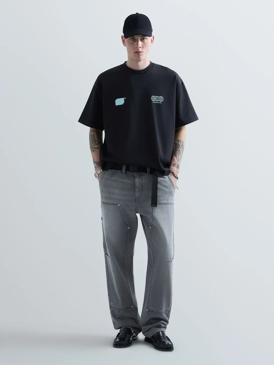 REPLAY KU6045.000.D23846-TShirt KU6045.000.D23846 BLACK 1